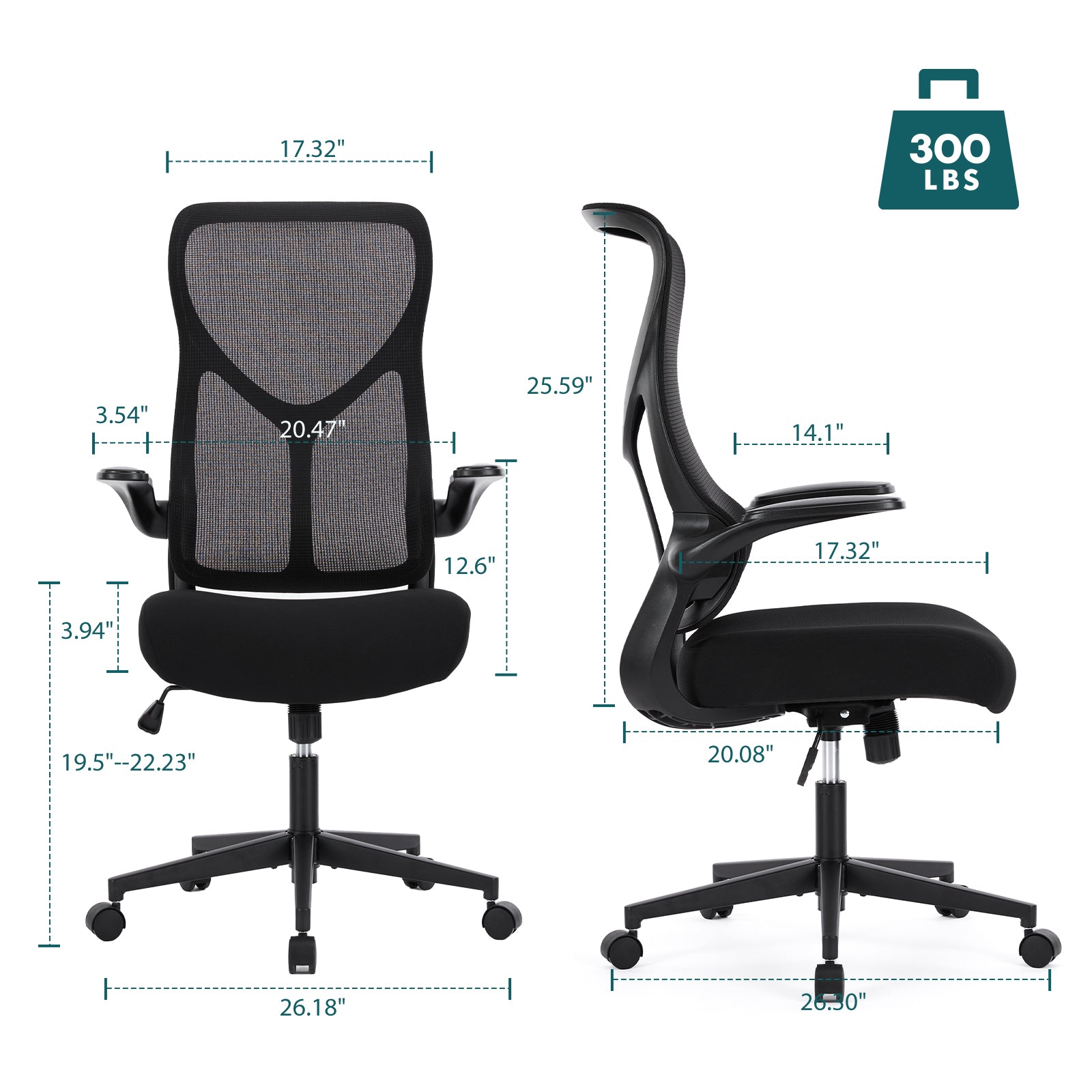 Ergonomic Highback Computer Office Mesh Chair
