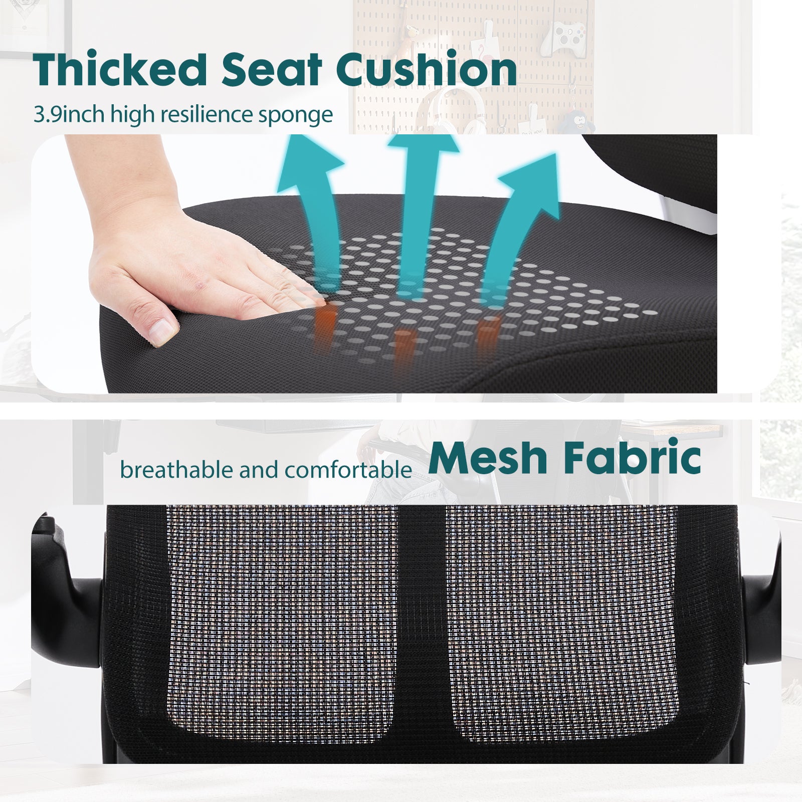 Ergonomic Highback Computer Office Mesh Chair